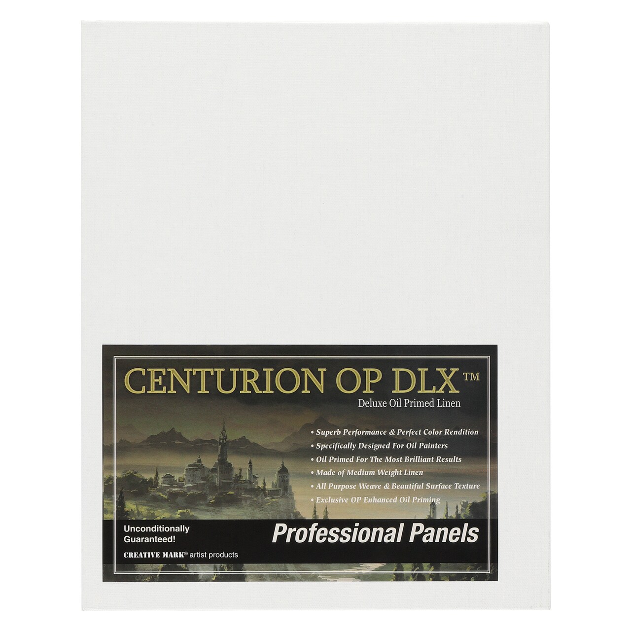 Centurion Deluxe Oil Primed Linen Panel 20"x24" - 12 Panels - Art Supplies for Oil & Alkyd Paintings, Professional Canvas Replacement, Acid-Free Medium Texture, Rigid MDF Painting Boards